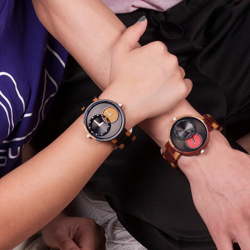 Natural wood watch | Guardian Ebony / Zebrano | Gpa2po - Gpa2po